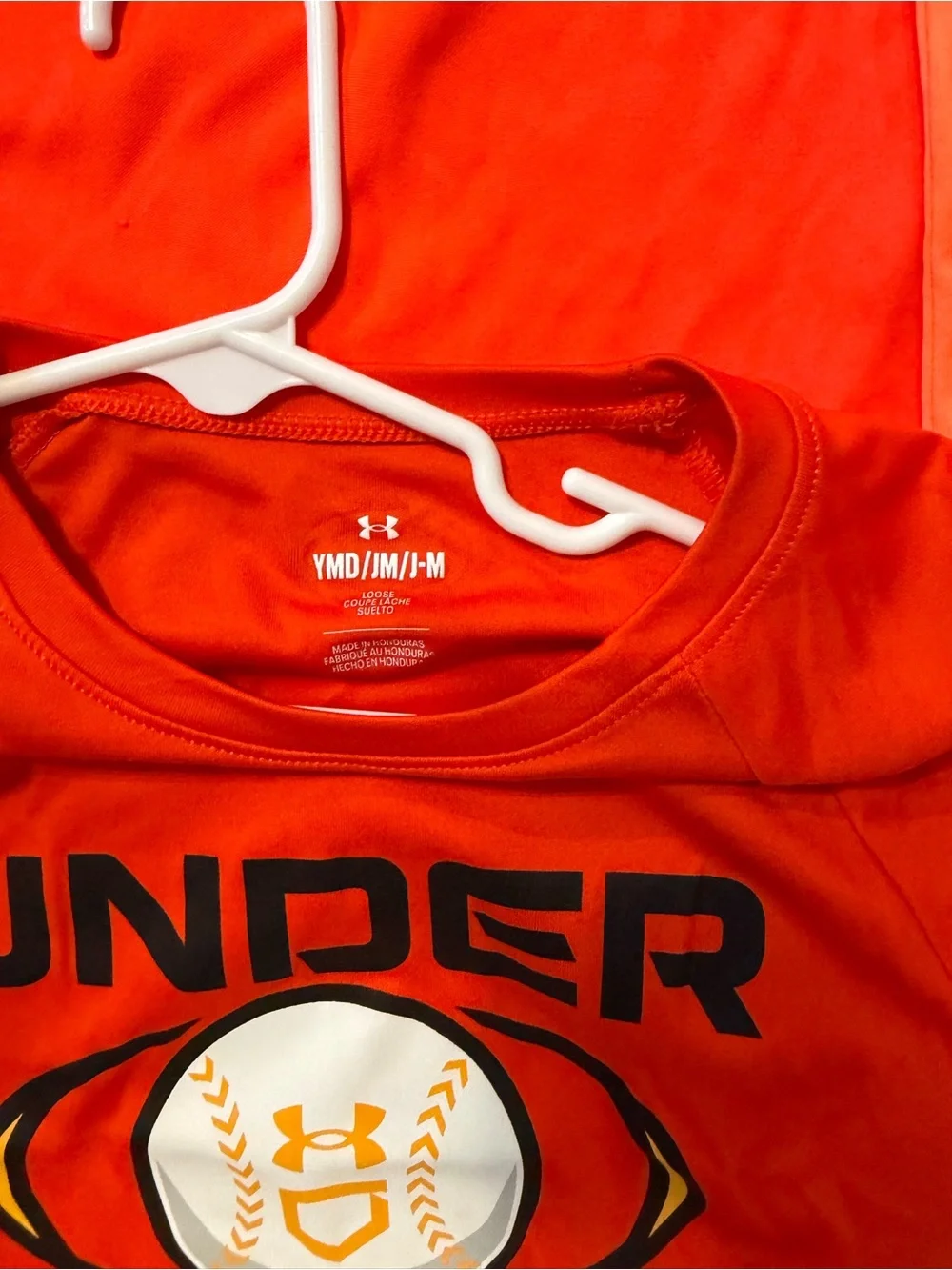 Under Armour Boys' Bright Orange Athletic Short Sleeve Tees - 4 Pack Look